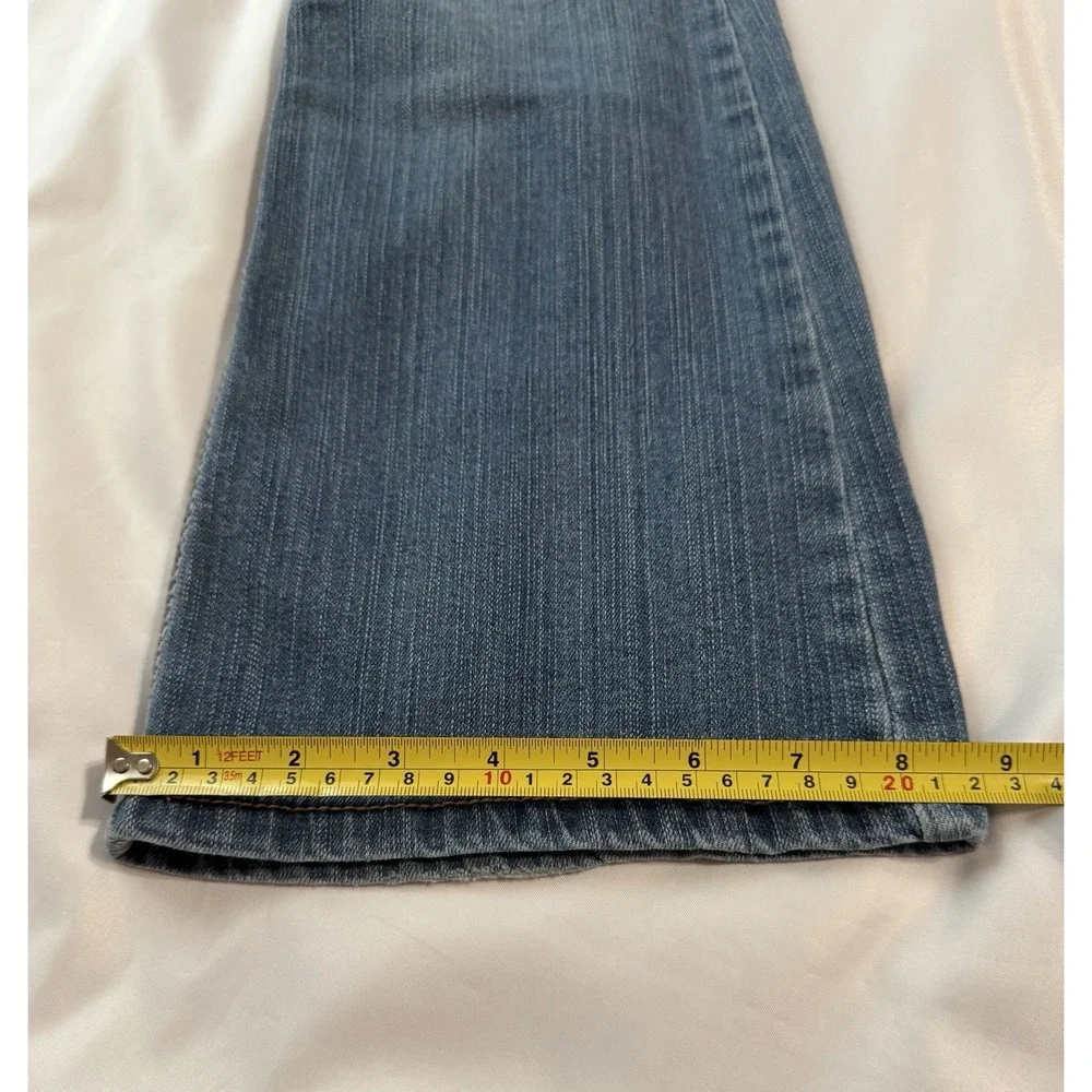 Vanity Jeans Women's *fits 28x32 Tall Blue Y2K Low Rise Flare Hippie Festival - Picture 14 of 14